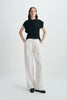 Kari Asymmetric Shoulder Top Black