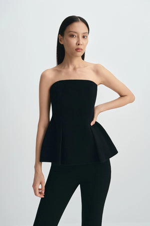 Ayla Strapless Top Black