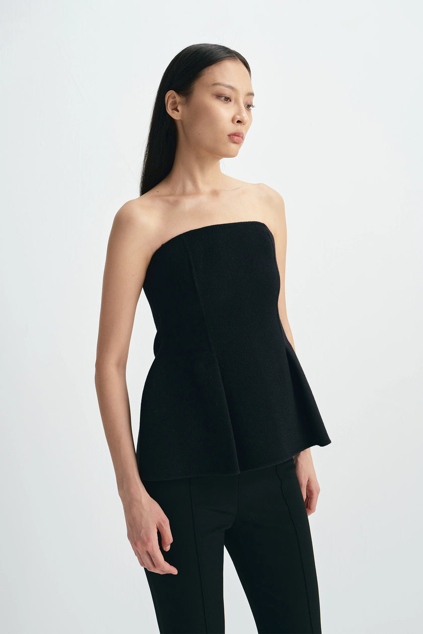 Ayla Strapless Top Black