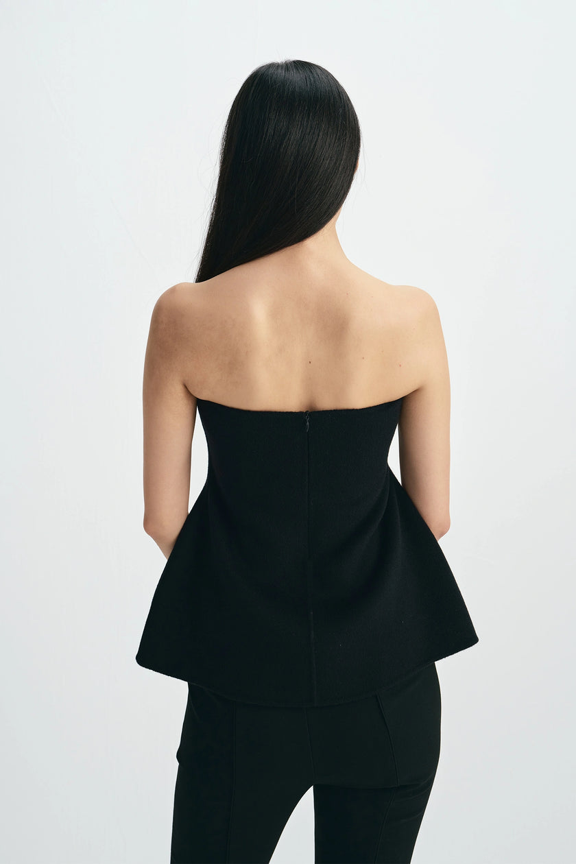 Ayla Strapless Top Black