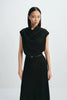 Tess Cowl Neck Top Black