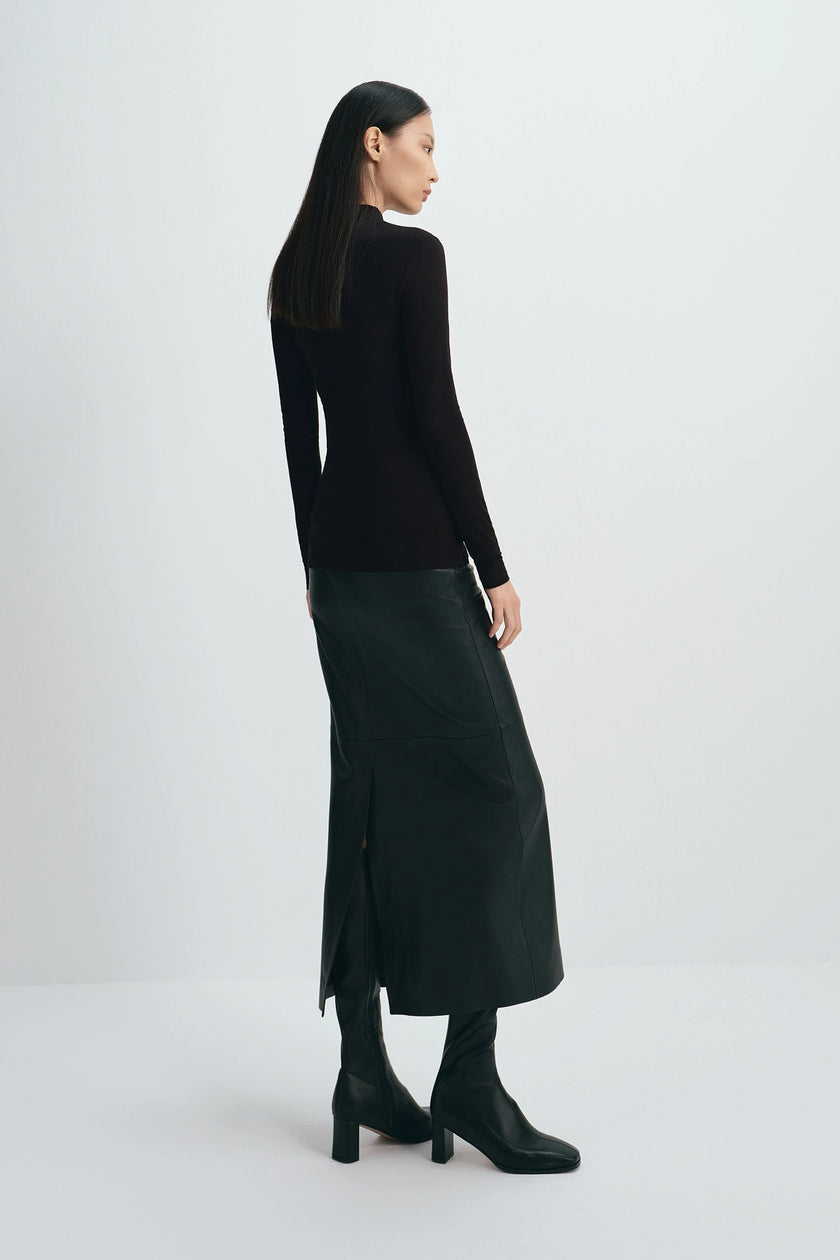 Rosette Off Shoulder Top Black