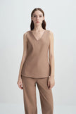 Jesi V-Neck Top Oak