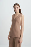 Jesi V-Neck Top Oak