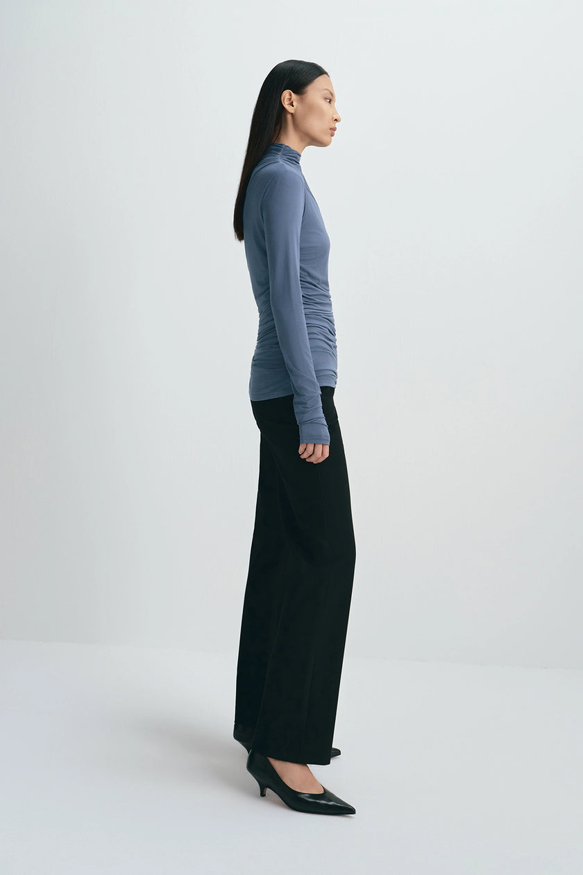 Rory Side Draped Top Harbour