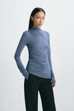 Rory Side Draped Top Harbour