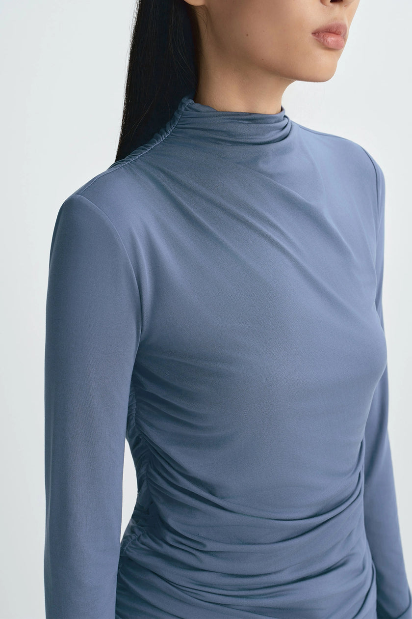 Rory Side Draped Top Harbour