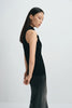 Alessia Draped High Neck Top Black