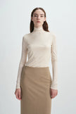Nicola Turtleneck Top Buttercream