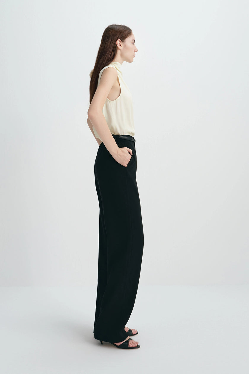 Arley Tie Neck Top CREME