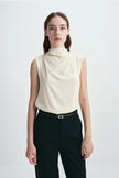 Arley Tie Neck Top CREME