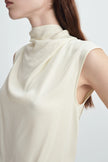 Arley Tie Neck Top CREME