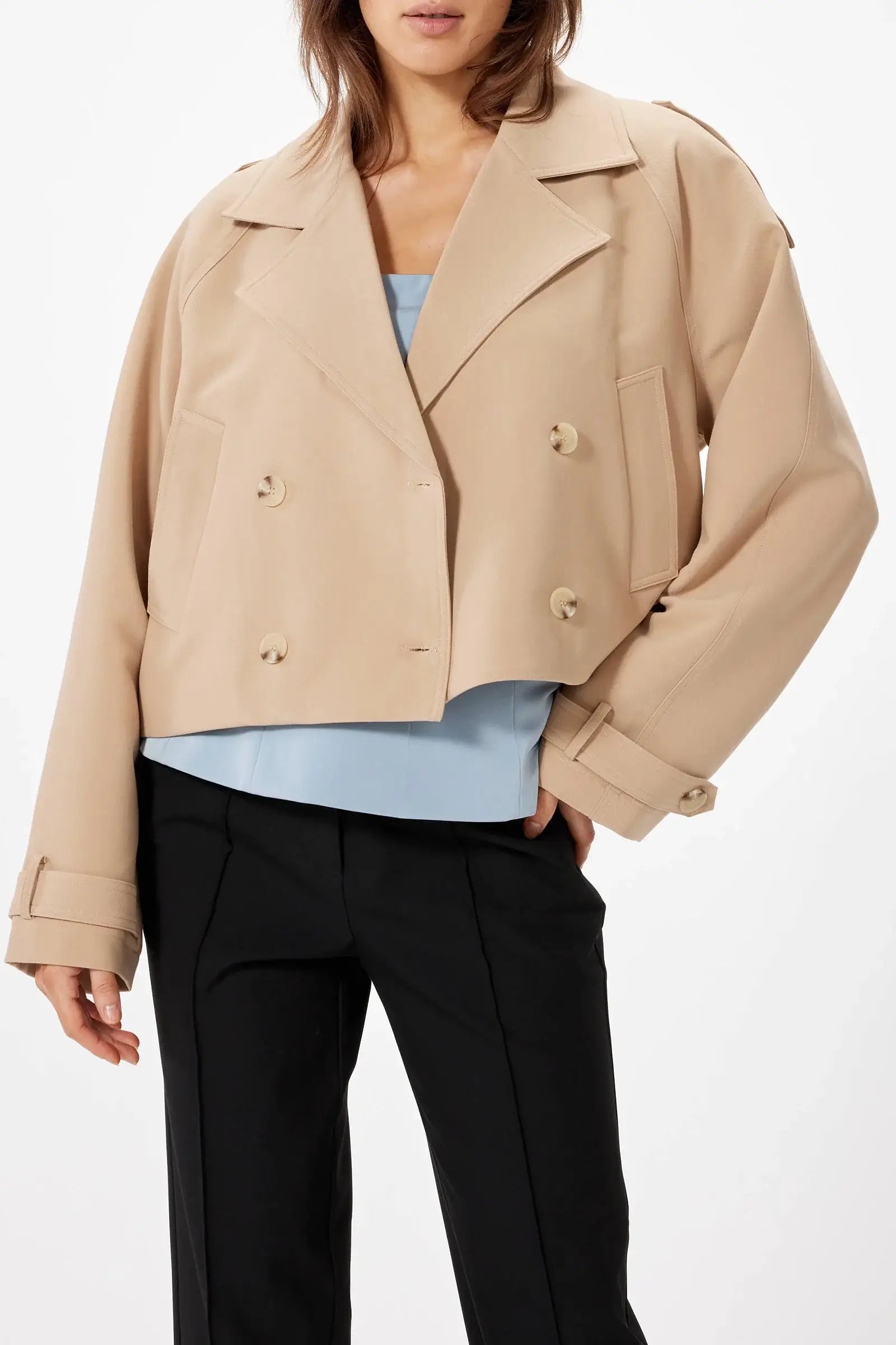 Cropped Mini Trench