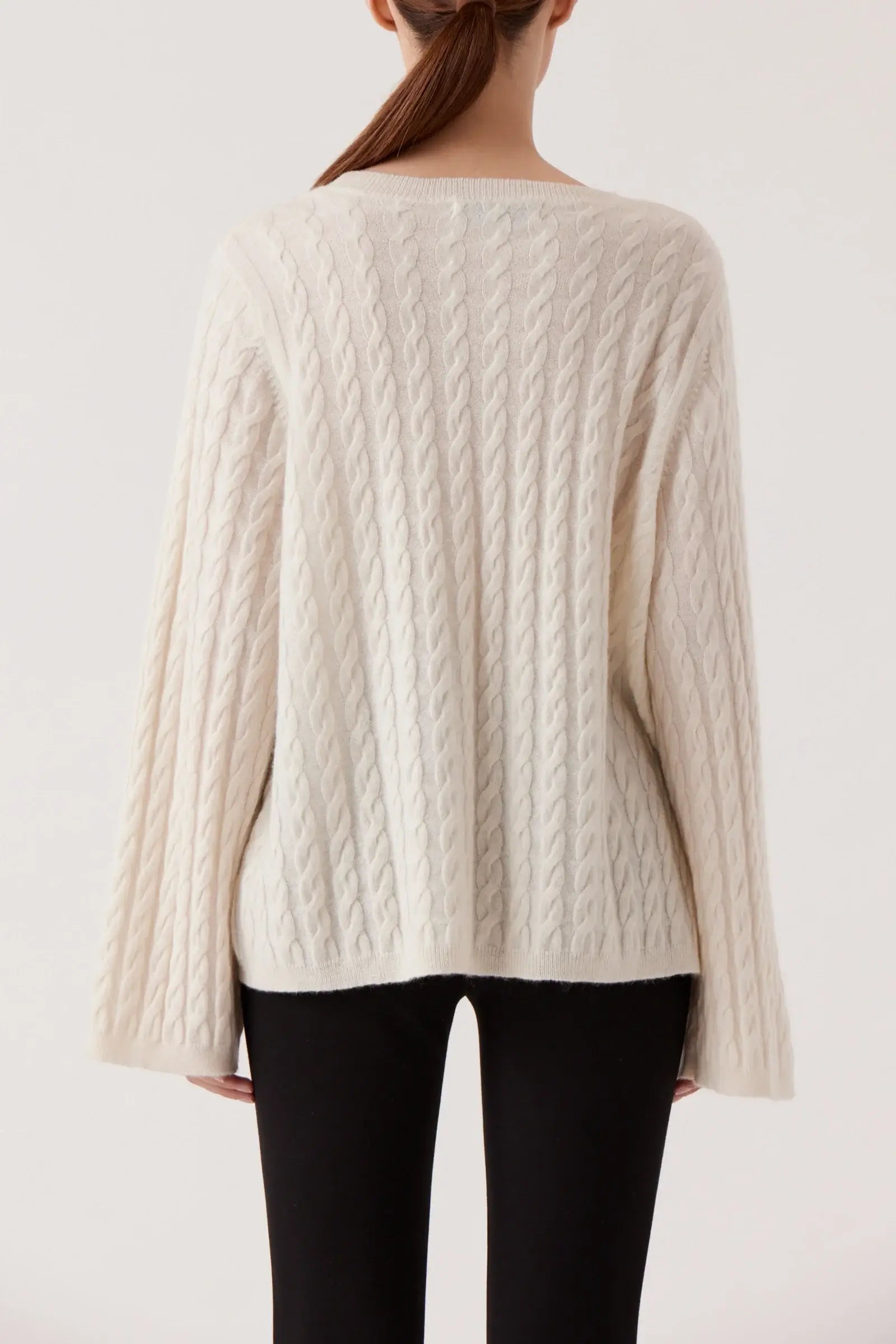 Crewneck Cable Sweater