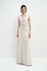 Soraia Shirred Maxi Dress Ecru