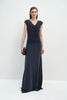 Soraia Shirred Maxi Dress Navy