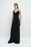 Louna Lace Cami Longline Dress Black