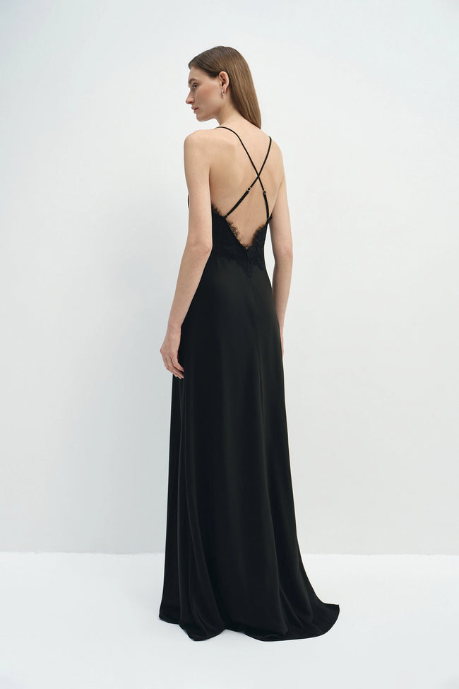 Black Lace Slip Dress for Wedding Guests | Rue Sophie Black Lace Slip Dress for Wedding Guests | Rue Sophie