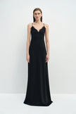 Louna Lace Cami Longline Dress Black