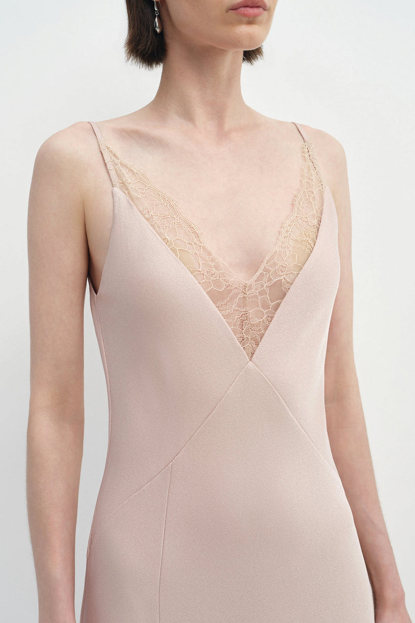Maëva High Slit Maxi Dress Blush