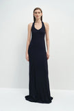 Océane Scarf Halter Dress Navy