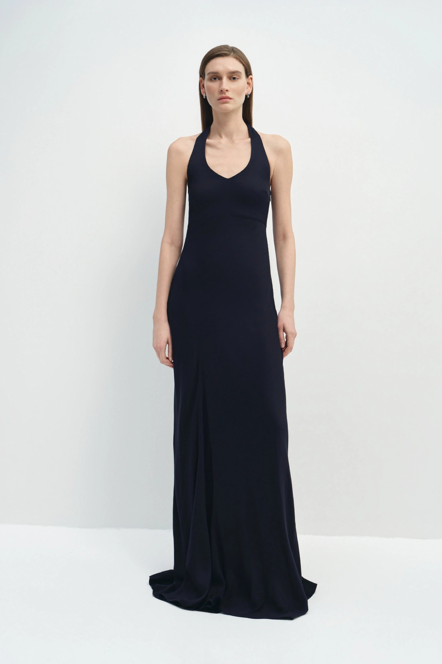 Océane Scarf Halter Dress Navy