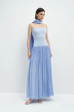 Alix Dress With Stole Periwinkle Blue