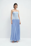 Alix Dress With Stole Periwinkle Blue