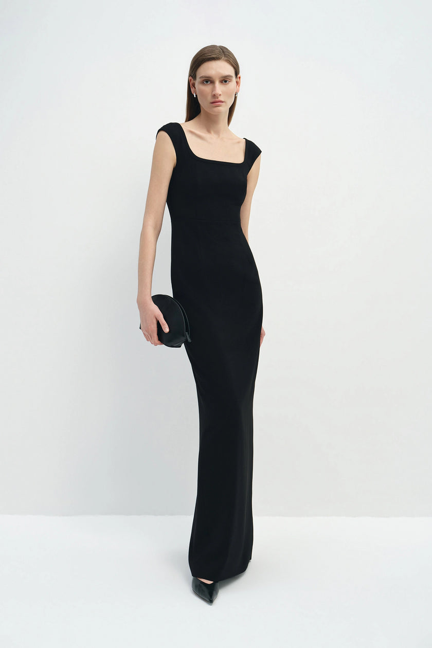 Naëlle Column Dress Black