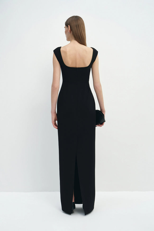 Naëlle Column Dress Black