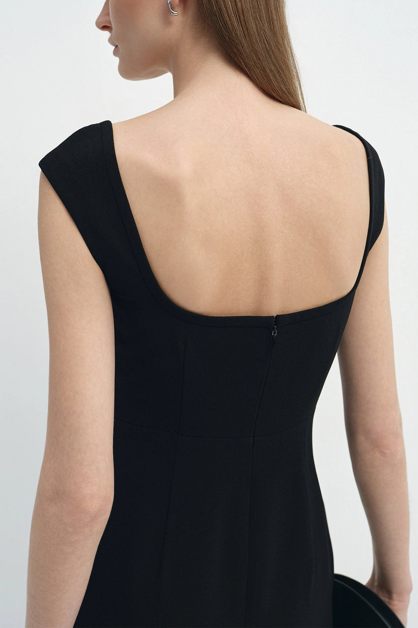 Naëlle Column Dress Black