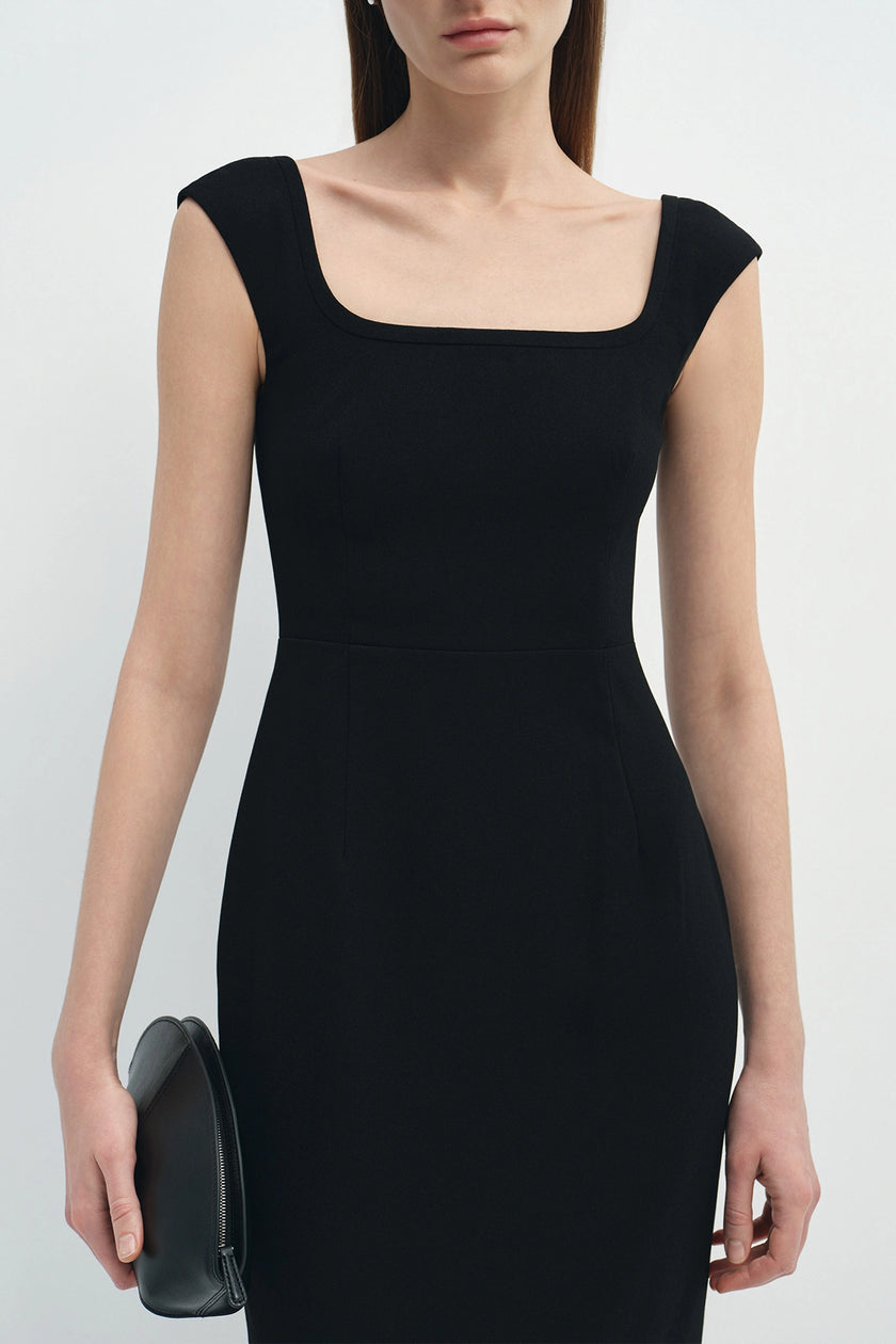 Naëlle Column Dress Black