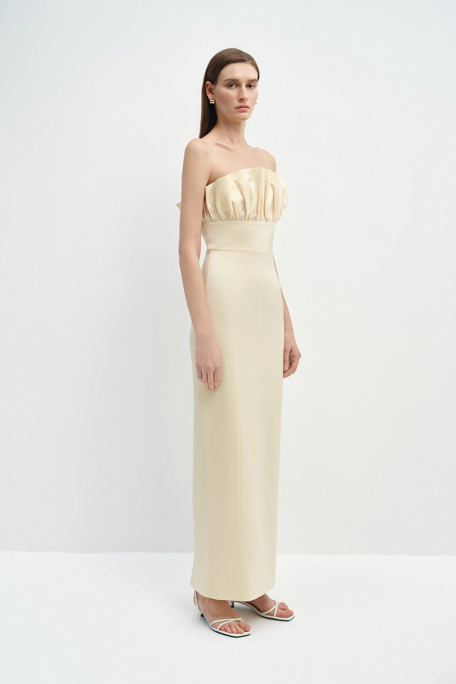 Violette Ruffled Top Dress Butter