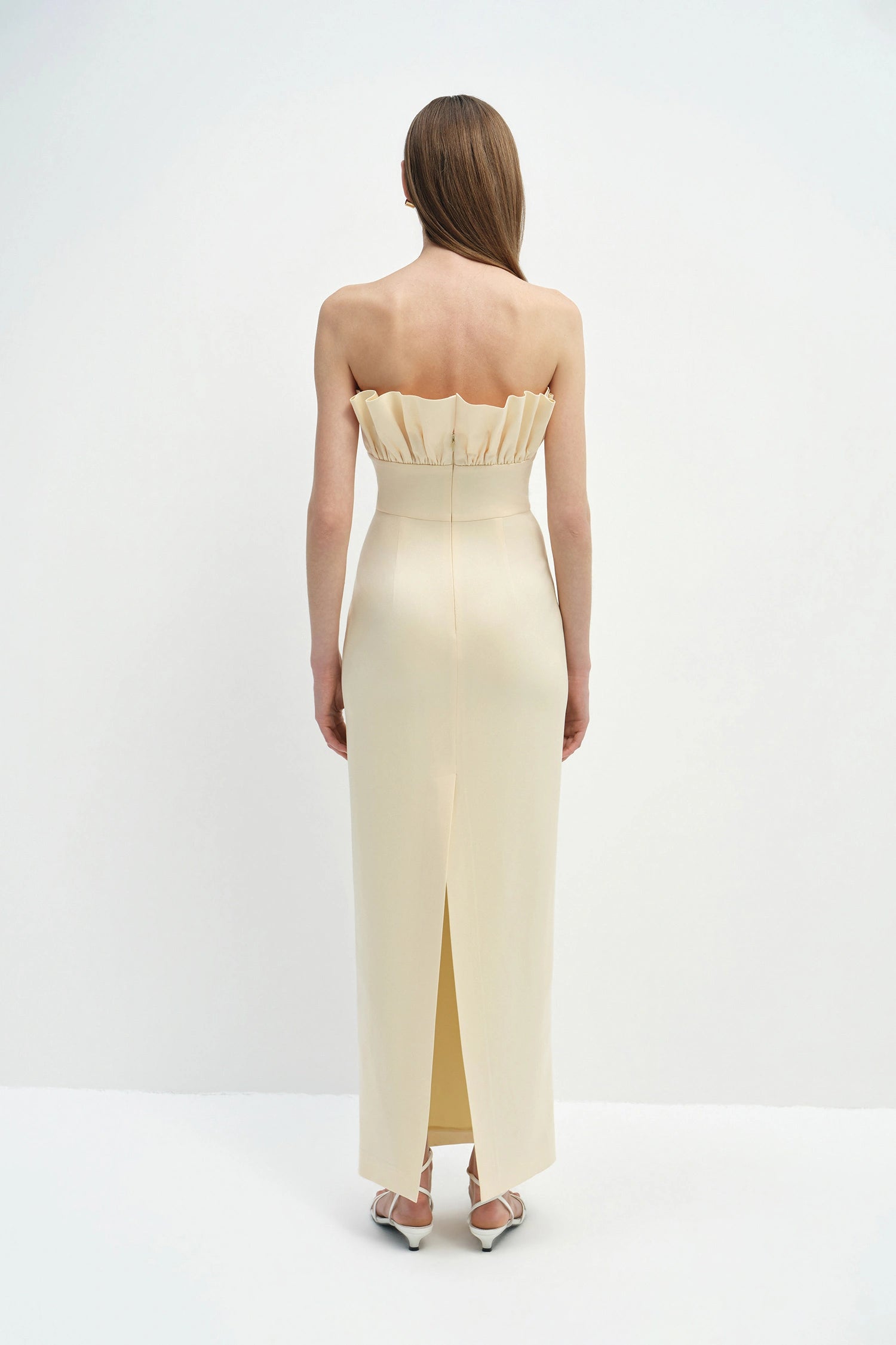 Violette Ruffled Top Dress Butter