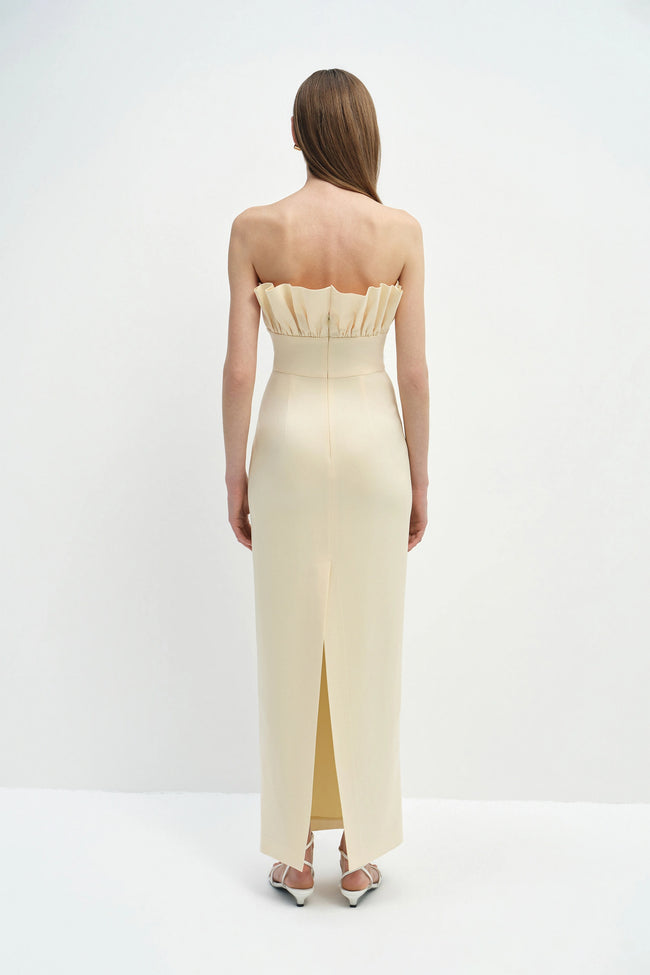 Violette Ruffled Top Dress Butter
