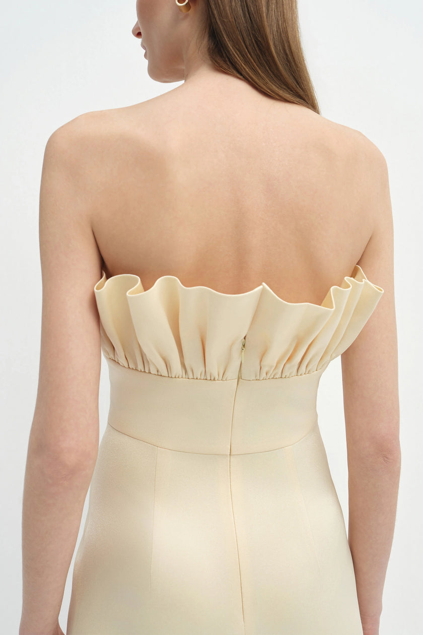 Violette Ruffled Top Dress Butter