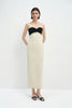 Elya Bow Top Dress Butter Black