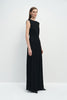 Romy Pleat Front Maxi Dress Black